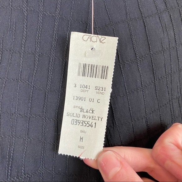 Cache Black Square Novelty Pattern Pants NWT - Picture 10 of 11